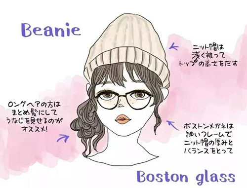 接地氣的小仙女一定要看看！冬天佩戴上帽子和眼鏡